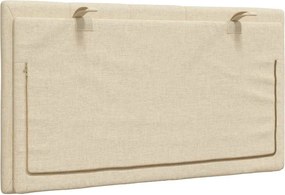 krémszínű szövet fejtámla párna Hanko 90 cm