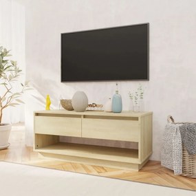 sonoma tölgy színű szerelt fa TV-szekrény 102x41x44 cm
