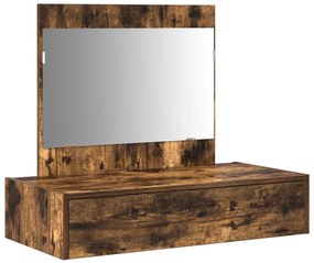 Falra akasztható öltözködőasztal Füstölt tölgy 83x40x70 cm