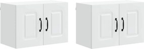 vidaXL Konyhaszekrény Kalmar 2 pcs Fehér 60 x 31 x 40 cm Faanyag