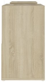 sonoma tölgy színű szerelt fa TV-szekrény 104x30x52 cm