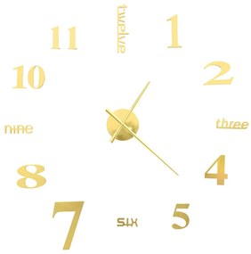 modern arany 3D falióra 100 cm XXL