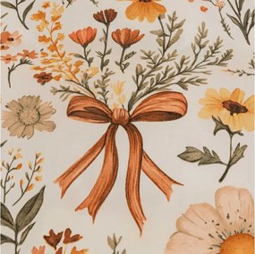 Polipamut ágynemű FLORAL RIBBON POLY krém színű Ágyneműhuzat mérete: 2 db 70 x 90 cm | 200 x 220 cm