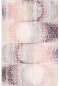Világos rózsaszín gyapjú szőnyeg 133x190 cm Kaola – Agnella