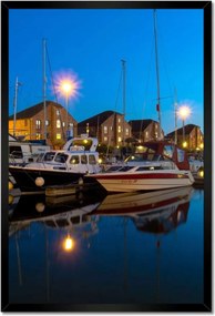 Poszterek keretben 40x60 Éjszakai kikötő