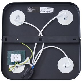 Lekerekített fekete mennyezeti spotlámpa GU10 35mm 4-es forgatható és dönthető - Kate