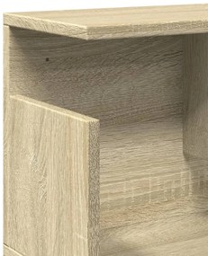 sonoma tölgy színű szerelt fa faliszekrény 80 x 20 x 30 cm