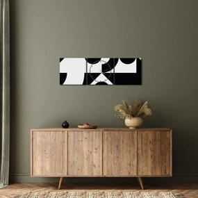 Kép - Geometriai absztrakció N⁰1 (órával) (90x30 cm)