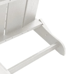 Összecsukható Adirondack székek 2 db Fehér 74.5x80.5x90 cm HDPE