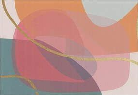 Flizelin Dekoratív fotótapéta Hálószobába Színes formák 152x104