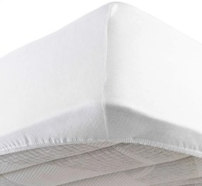 Fehér gumis jersey lepedő 160x200 cm Jersy – douceur d'intérieur
