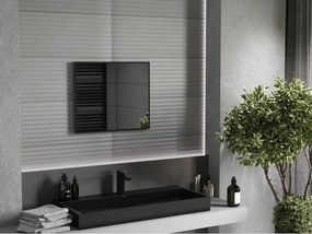 Mexen Loft téglalap alakú fürdőszobai tükör 60 x 50 cm, fekete keret - 9852-060-050-000-70