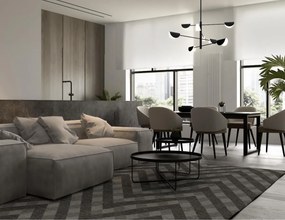 Maytoni modern mennyezeti lámpa mollis fekete mymod126pl-08b
