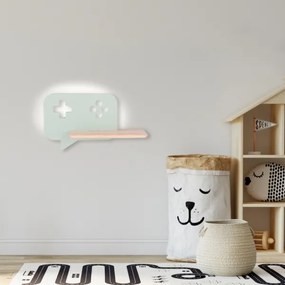 LED gyerekszoba fali lámpa polccal CONSOLE LED/5W/230V zöld