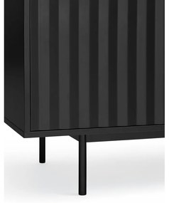 Fekete alacsony komód 211x80 cm Sierra – Teulat