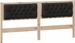 vidaXL Fejtámla Egyéb Barna és fekete 160 cm Tömör fenyőfa