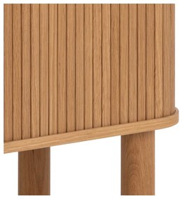 Natúr színű szekrény tolóajtóval, tölgyfa dekorral 80x145 cm Langley – Actona