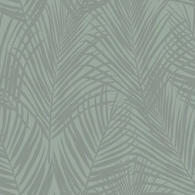 Olíva Flizelin Tapéta Trópusi Pálmalevelek