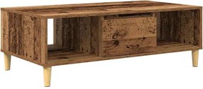 vidaXL Dohányzóasztal Öreg fa 102 x 55 x 35 cm Faanyag