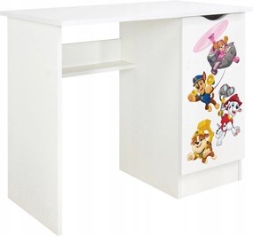 Gyerek íróasztal Mancs Őrjárat 90x50x77 szekrény, tanulás és játék Chase Marshal