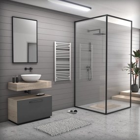 Fehér 600x1100mm törölközőszárítós fürdőszobai radiátor Welland Lux | Készletről | Gyors kiszállítással