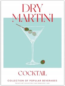 Poszterek 30x40 Drink Dry Martini Alkoholos koktél