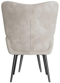 Juskys Odense fotel lábtartóval – bézs