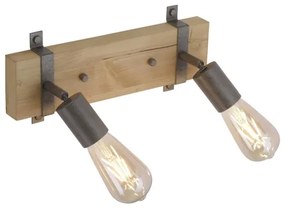 Leuchten Direkt 13472-79 - Fali spotlámpa SLAT 2xE27/40W/230V