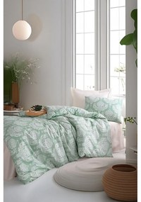 Zöld egyszemélyes ágyneműhuzat 140x200 cm Post – Mijolnir