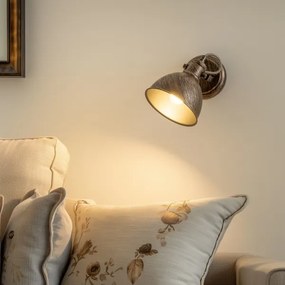 Brilagi - Fali spotlámpa TECHNO 1xE27/60W/230V bronz/patinás