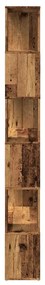 antik fa színű térelválasztó könyvszekrény 80 x 24 x 186 cm