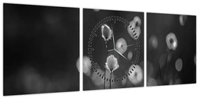 Kép - Pamutfű a réten (órával) (90x30 cm)