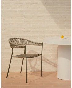 Khaki műrattan étkezőszék szett 4 db-os Futadera – Kave Home