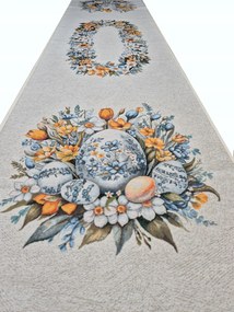45x180 cm Húsvéti futópad gobelin asztalhoz vastag szilárd szövet