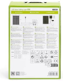 Aigostar - LED Napelemes lámpa LED/70W/12V 6000 mAh 6500K átm. 20,5 cm