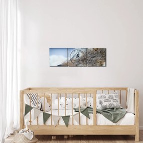 Kép - Farkas (órával) (90x30 cm)