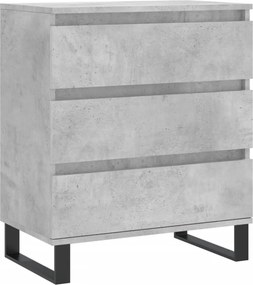 vidaXL betonszürke szerelt fa tálalószekrény 60 x 35 x 70 cm