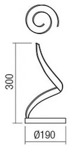 Redo 01-1815 - LED asztali lámpa TORSION LED/11W/230V fehér