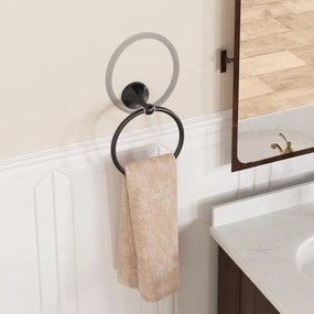 Fürdőszoba fogas Black 332867A