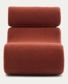 Terrakotta színű buklé fotel Club – Kave Home