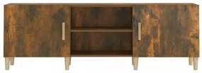 füstös tölgy színű szerelt fa TV-szekrény 150 x 30 x 50 cm