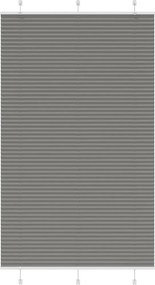 vidaXL pliszírozott redőny antracit 115x200 cm szövetszélesség 114,4cm