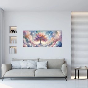 Kép – Életfa a felhőkben (120x50 cm)