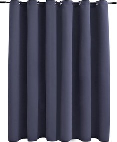 vidaXL antracitszürke sötétítőfüggöny fémkarikákkal 290 x 245 cm