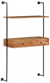 tömör akácfa fali pult 90 x 40 x 170 cm
