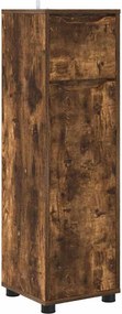 vidaXL Fürdőszoba Székény Füstölt tölgy 30,5 x 30 x 101 cm Faanyag