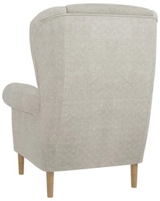 Bézs füles fotel Swan – Ropez