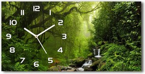 Üveg falióra Dzsungel Nepálban 60x30 cm