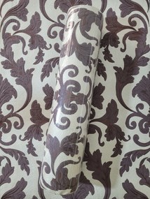 Fali tapéta, dombornyomott dísz csillogó gyöngyház háttérrel, 2264-20