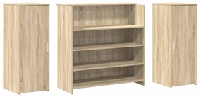 recepciós pult sonoma tölgy 180x50x103,5 cm szerelt fa